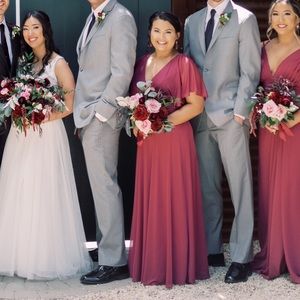 AZAZIE Tiara Mulberry Bridesmaid Dress